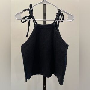 Madewell Tie Strap, Boxy Cropped Tank Top